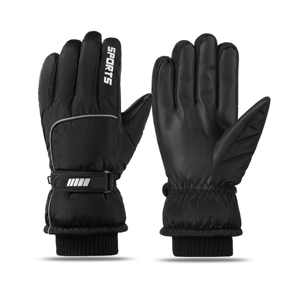 Touch Screen Winter Gloves, Warm Cotton Oxford Gloves for Outdoor Cycling Skiing