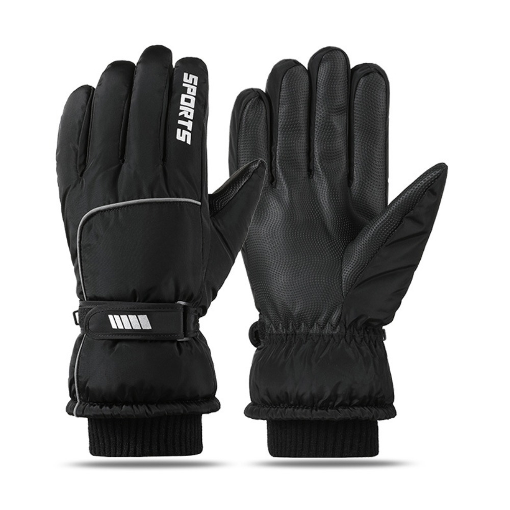 Touch Screen Winter Gloves, Warm Cotton Oxford Gloves for Outdoor Cycling Skiing