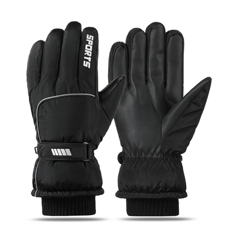 Touch Screen Winter Gloves, Warm Cotton Oxford Gloves for Outdoor Cycling Skiing
