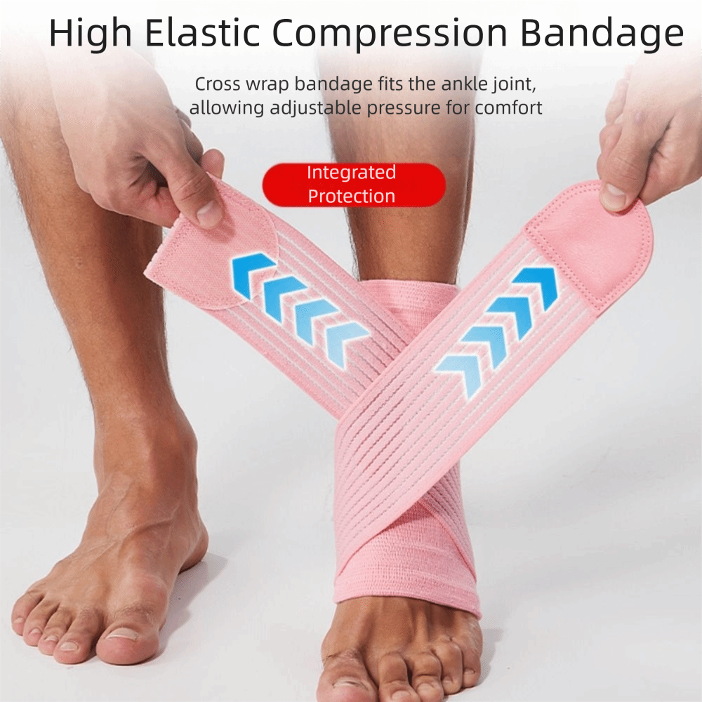 High Elastic Pain Relief Sport Ankle Brace with Adjustable Strap, Breathable Compression Socks for Sprain