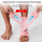 High Elastic Pain Relief Sport Ankle Brace with Adjustable Strap, Breathable Compression Socks for Sprain