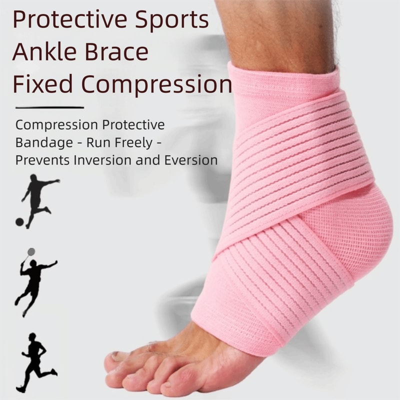 High Elastic Pain Relief Sport Ankle Brace with Adjustable Strap, Breathable Compression Socks for Sprain