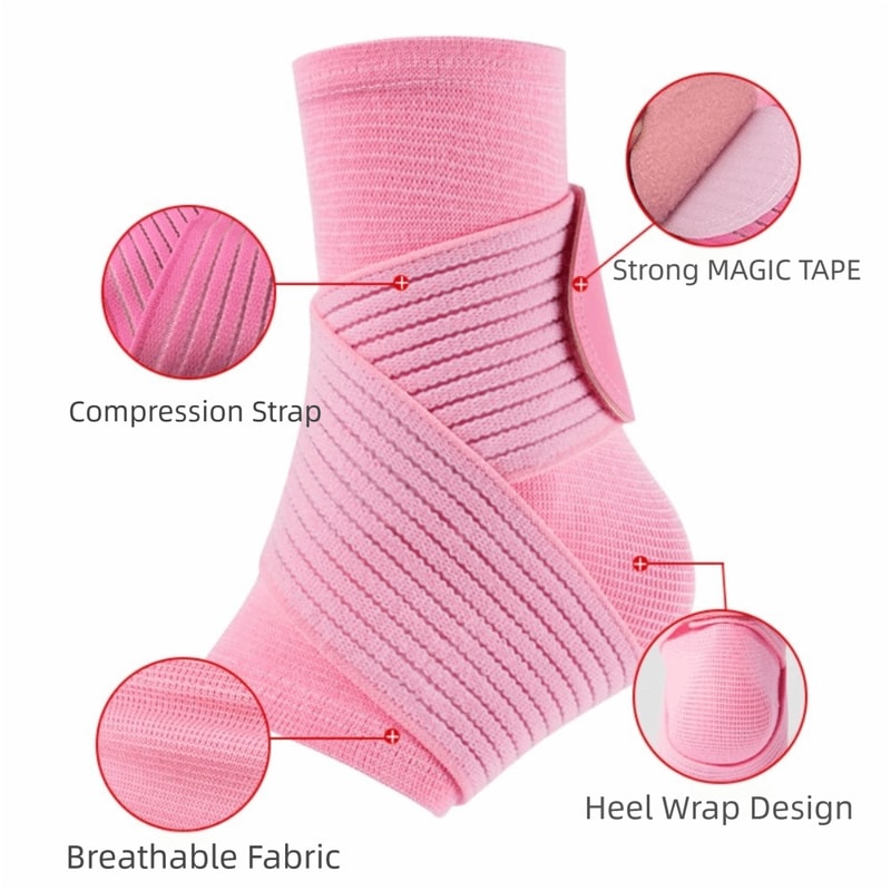High Elastic Pain Relief Sport Ankle Brace with Adjustable Strap, Breathable Compression Socks for Sprain