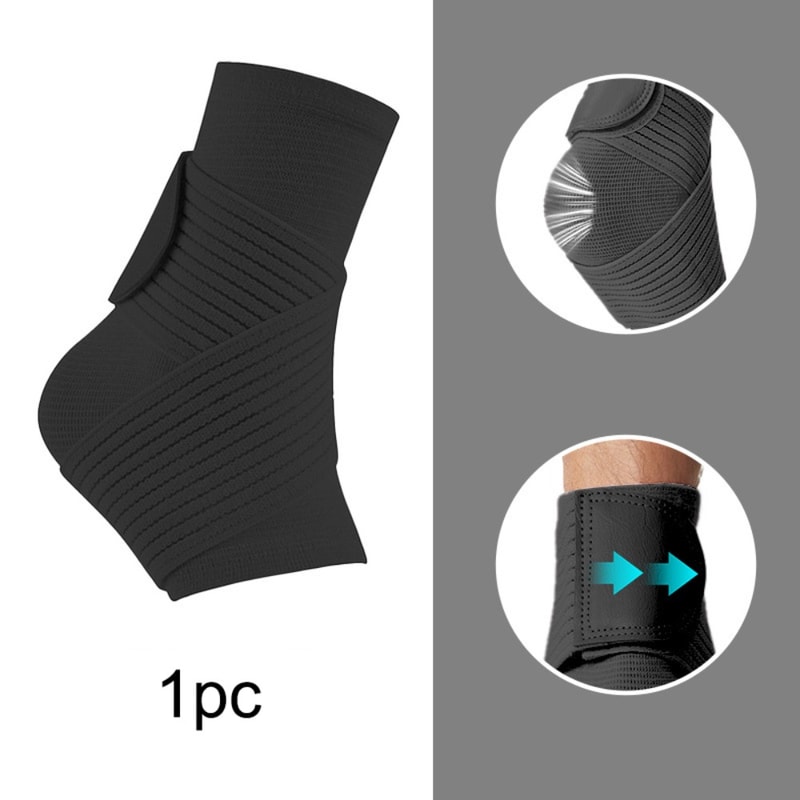 High Elastic Pain Relief Sport Ankle Brace with Adjustable Strap, Breathable Compression Socks for Sprain