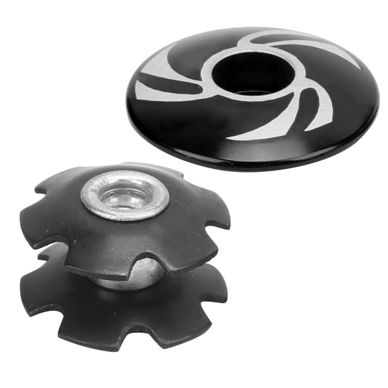 Bicycle Stem Cap Set, Aluminium Alloy Bike Headset Spacer, Handlebar Stem Spacers