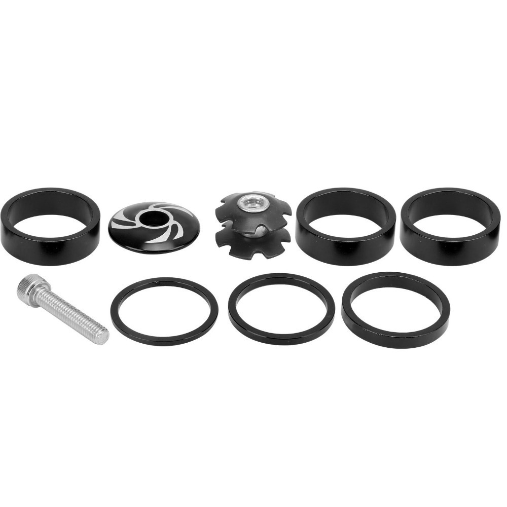 Bicycle Stem Cap Set, Aluminium Alloy Bike Headset Spacer, Handlebar Stem Spacers