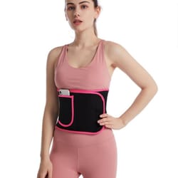 elastic fat burning waist belt, new silver ion slimming sweat tummy trimmer for men and women, adjustable waist support