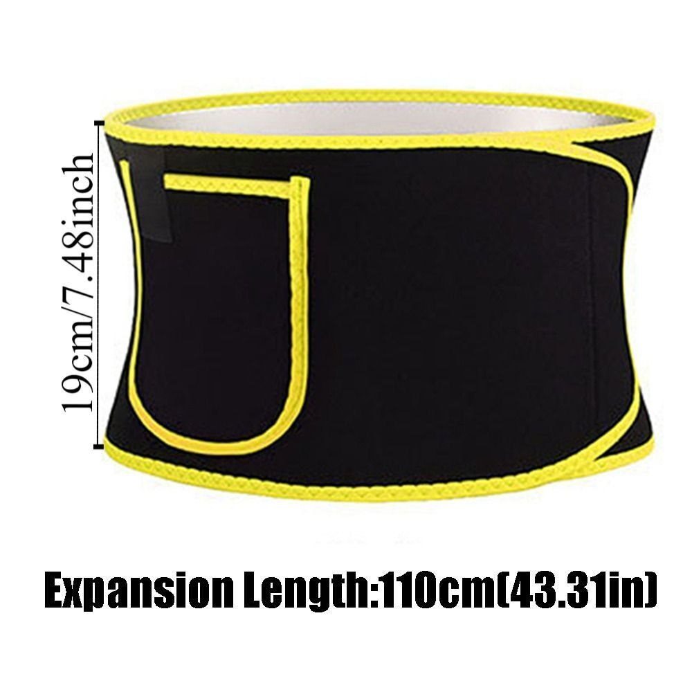 Elastic Fat Burning Waist Belt New Silver Ion Slimming Sweat Tummy Trimmer For Men And Women Adjust 5