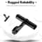 Multifunctional Black Handlebar Extension Bracket, Aluminum Alloy Bicycle Handlebar Extender for Frame