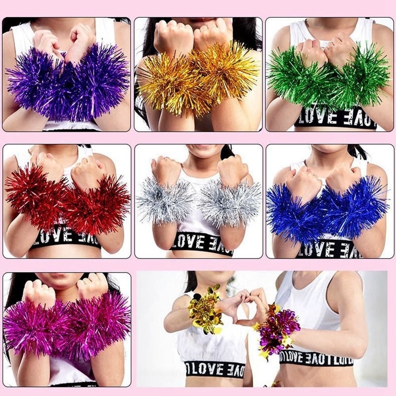 Sports Game Pompoms, High Quality Flower Ball, Sports Match Bracelet, Cheering Styles
