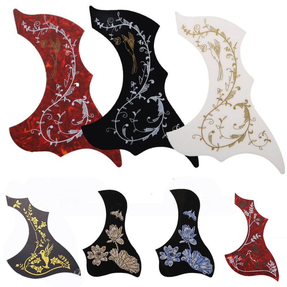 Folk Acoustic Guitar Pickguard New Selfadhesive ABS Printed Pattern DIY Scratch Plate Guitar Access 4
