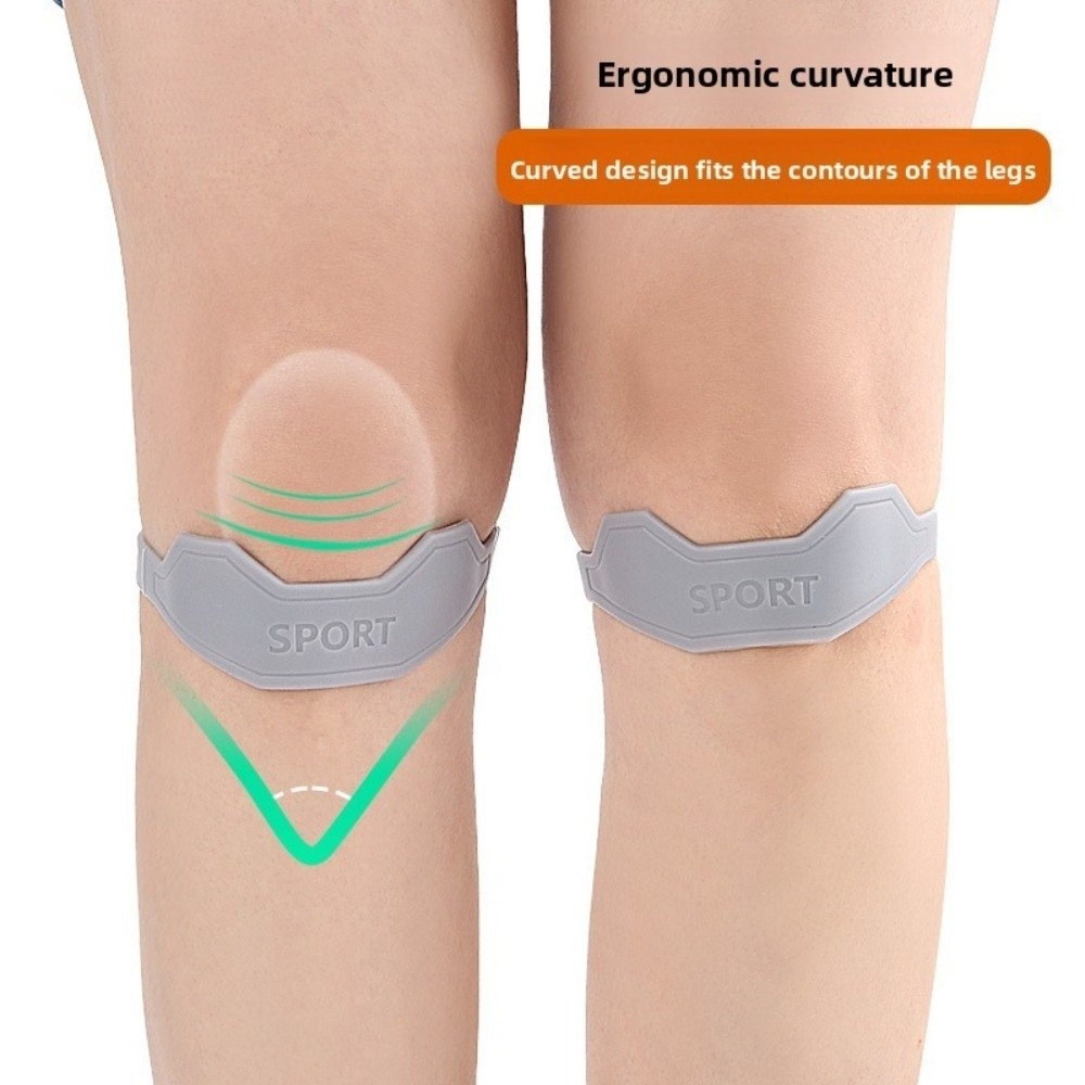Supportive Patella Knee Strap Fixed Protection Silicone Tendon Knee Sports Support 2