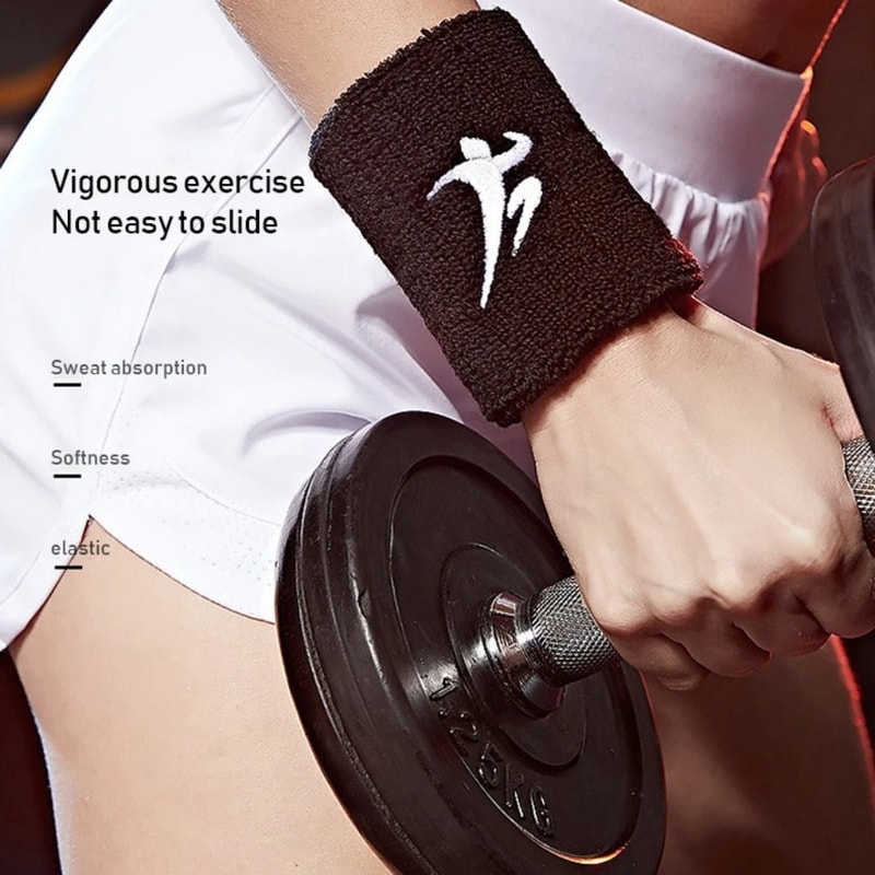 Breathable Sports Wristband Elastic Sweat Band Protective Gear For Running Badminton Unisex Wrist P 4