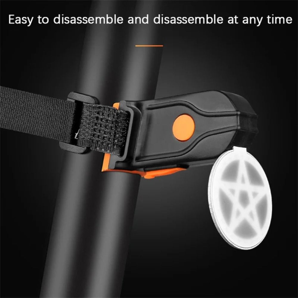 Waterproof LED Bike Light, Heart Shape Design, USB Rechargeable Multi Lighting Modes Bicycle Taillight