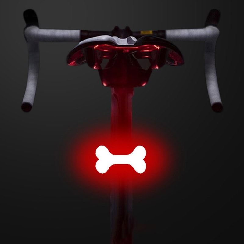 Waterproof LED Bike Light, Heart Shape Design, USB Rechargeable Multi Lighting Modes Bicycle Taillight
