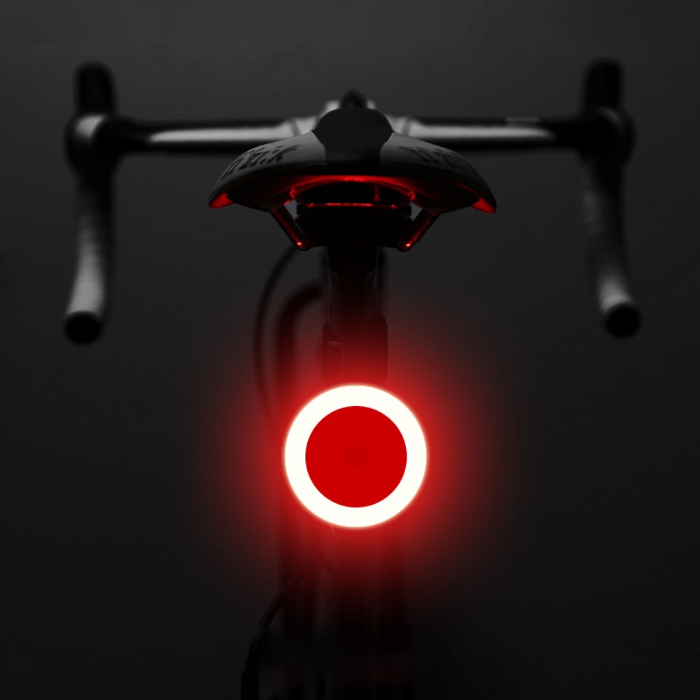 Waterproof LED Bike Light, Heart Shape Design, USB Rechargeable Multi Lighting Modes Bicycle Taillight