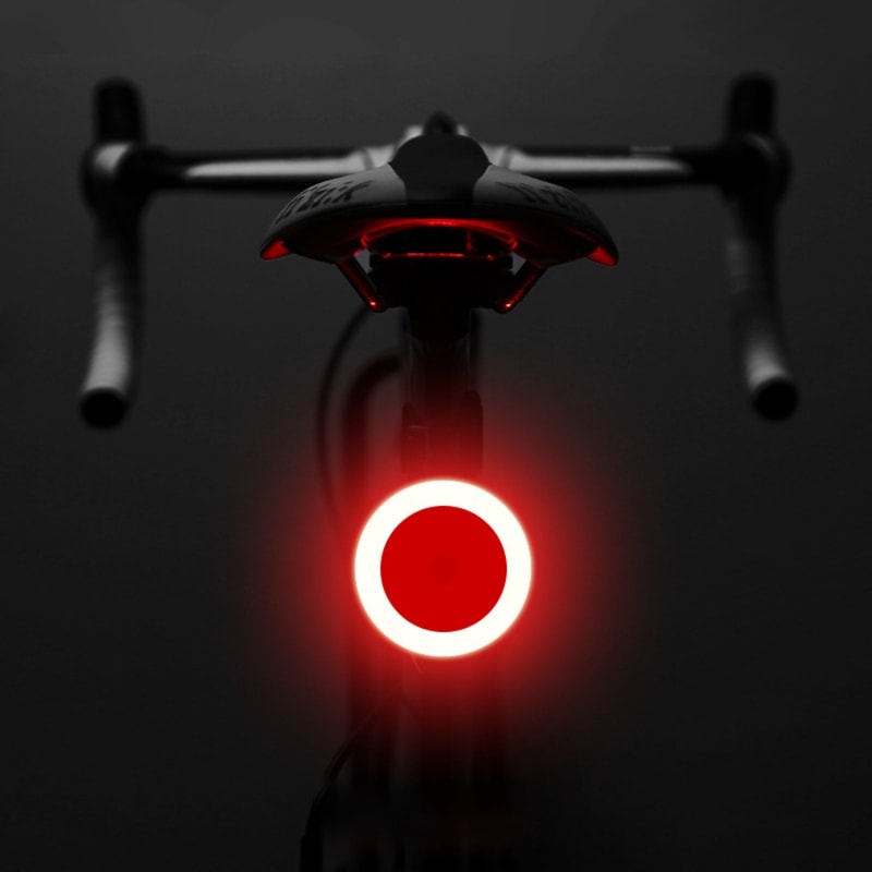 Waterproof LED Bike Light, Heart Shape Design, USB Rechargeable Multi Lighting Modes Bicycle Taillight