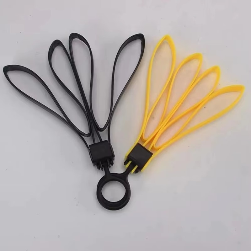 Adjustable Tension Serrated Design Cable Tie Handcuffs, Disposable Restraint Straps, Heavy Duty Plastic, High Tensile