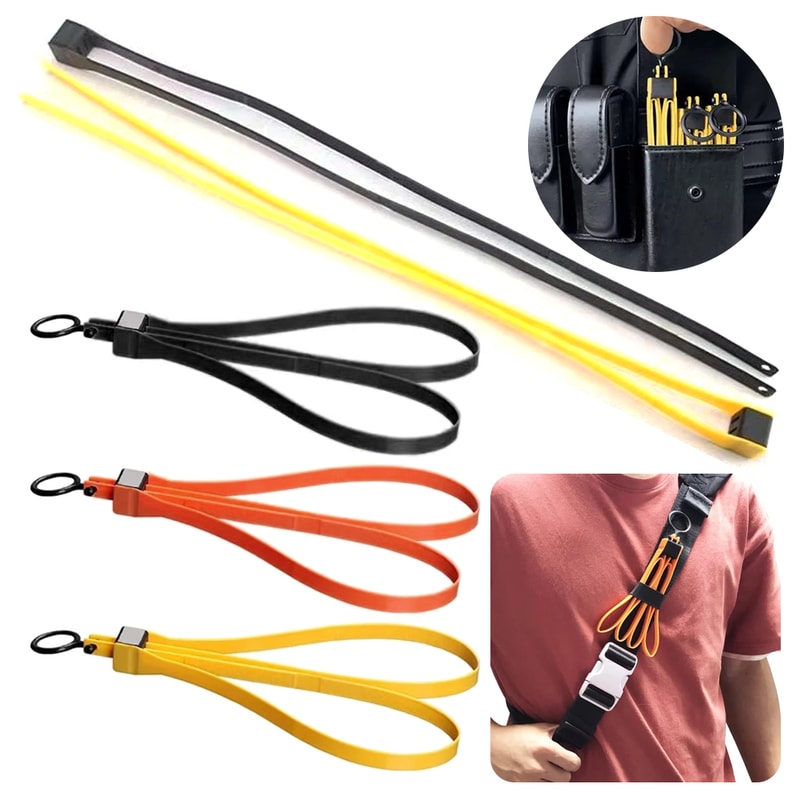 Adjustable Tension Serrated Design Cable Tie Handcuffs, Disposable Restraint Straps, Heavy Duty Plastic, High Tensile