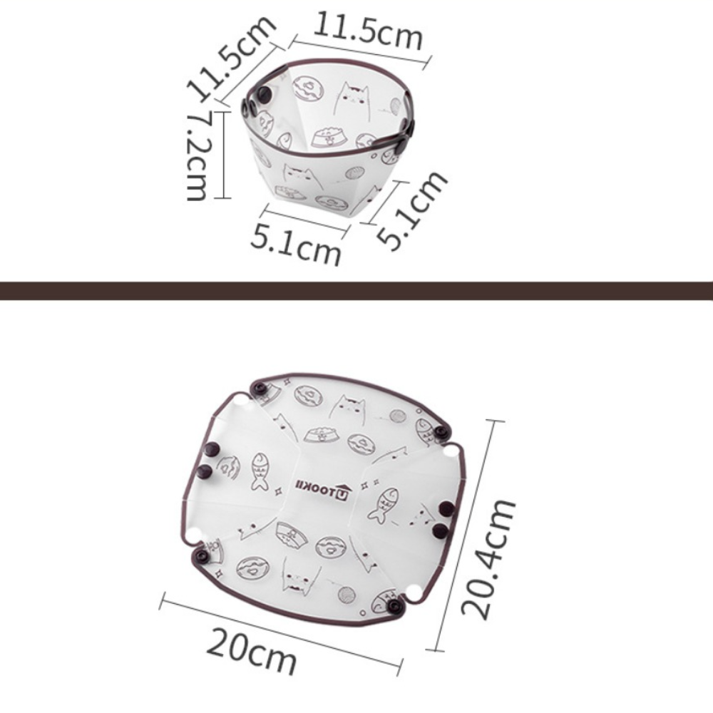 Cartoon Cat Foldable Camping Tableware, Lightweight PP Bowl Plate Cup Set, Easy to Clean Outdoor Accessories