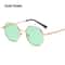 Square Sunglasses for Men/Women, UV Protection Fashion Shades, Polygon Metal Sunglasses