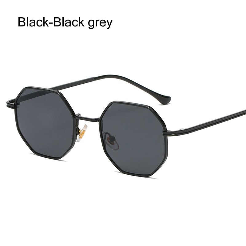 Square Sunglasses for Men/Women, UV Protection Fashion Shades, Polygon Metal Sunglasses