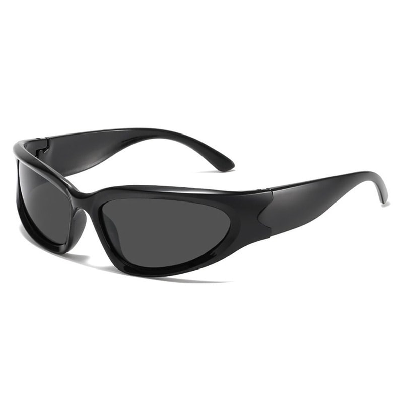 Futuristic Sun Glasses, Cycling Sunglasses with UV Protection, Sports Eyewear for Street Shooting
