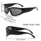Futuristic Sun Glasses, Cycling Sunglasses with UV Protection, Sports Eyewear for Street Shooting