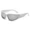 Futuristic Sun Glasses, Cycling Sunglasses with UV Protection, Sports Eyewear for Street Shooting