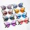 Bling Sunglasses For Women Rhinestone Butterfly Purple Diamond Shades 3