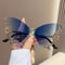 Bling Sunglasses For Women Rhinestone Butterfly Purple Diamond Shades 9