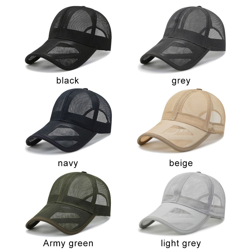 Sunscreen Hats Quick Dry Full Mesh Baseball Cap Summer Fashion Men Women Protection Caps
