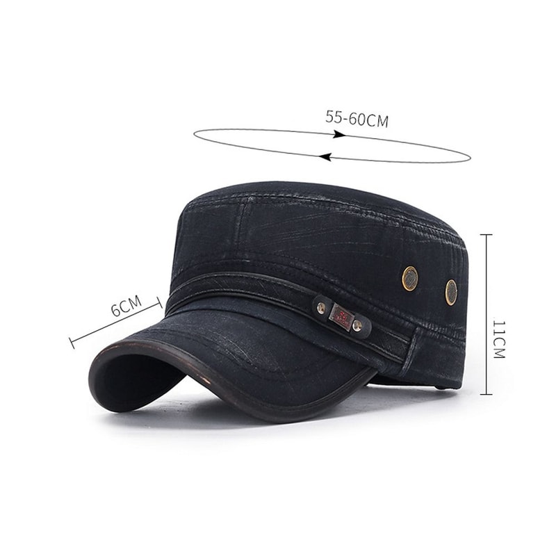 Sun Cap Hat Cadet Men Cotton Breathable Baseball Cap For Summer 4