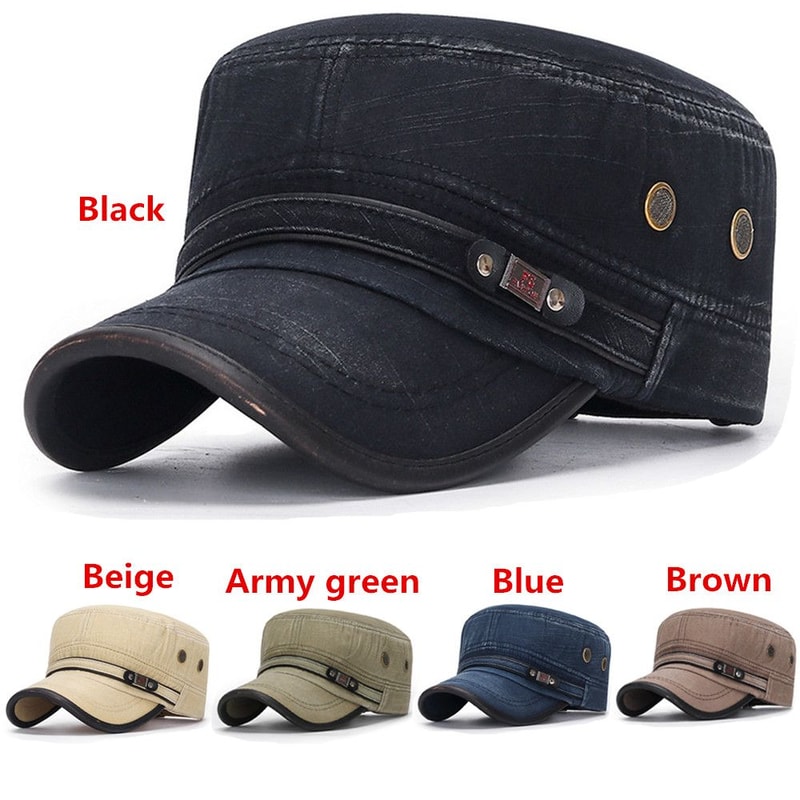 Sun Cap Hat Cadet Men Cotton Breathable Baseball Cap For Summer 5