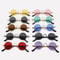 Colorful Hippie Sun Glasses, Protection Small Round Shades for Men & Women