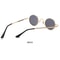 Colorful Hippie Sun Glasses, Protection Small Round Shades for Men & Women