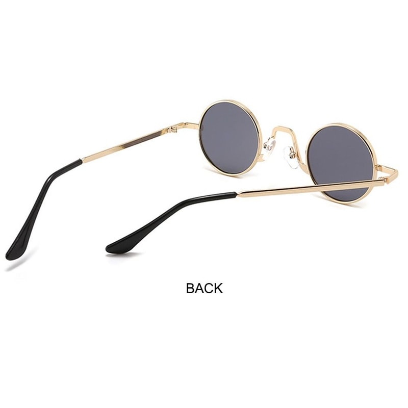 Colorful Hippie Sun Glasses, Protection Small Round Shades for Men & Women