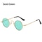 Colorful Hippie Sun Glasses, Protection Small Round Shades for Men & Women