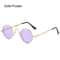 Colorful Hippie Sun Glasses, Protection Small Round Shades for Men & Women