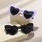 Vintage HeartShaped Sunglasses UV Protection Pink Fashion Cycling Goggles Irregular Street Shades 1