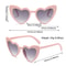 Vintage HeartShaped Sunglasses UV Protection Pink Fashion Cycling Goggles Irregular Street Shades 5