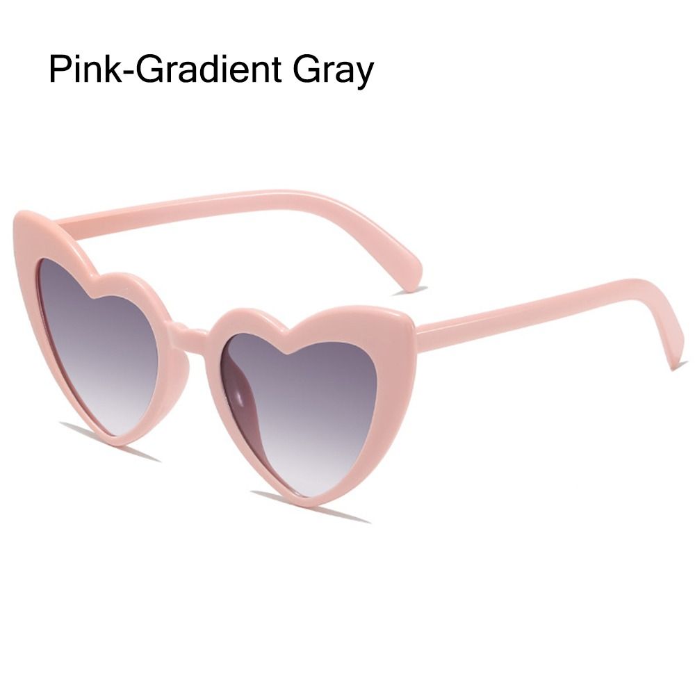 Vintage HeartShaped Sunglasses UV Protection Pink Fashion Cycling Goggles Irregular Street Shades 9