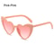 Vintage HeartShaped Sunglasses UV Protection Pink Fashion Cycling Goggles Irregular Street Shades 14