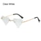 Rimless Sun Glasses for Women, Diamond Shaped Eyewear, Halloween Glasses, Triangle Prom Sunglasses, Cycling Shades