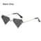Rimless Sun Glasses for Women, Diamond Shaped Eyewear, Halloween Glasses, Triangle Prom Sunglasses, Cycling Shades