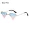 Rimless Sun Glasses for Women, Diamond Shaped Eyewear, Halloween Glasses, Triangle Prom Sunglasses, Cycling Shades