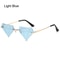 Rimless Sun Glasses for Women, Diamond Shaped Eyewear, Halloween Glasses, Triangle Prom Sunglasses, Cycling Shades