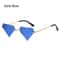 Rimless Sun Glasses for Women, Diamond Shaped Eyewear, Halloween Glasses, Triangle Prom Sunglasses, Cycling Shades