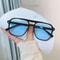 Retro Travel Cycling Sunglasses, New Punk Square Frame, Anti-UV Black Shades Glasses