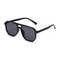Retro Travel Cycling Sunglasses, New Punk Square Frame, Anti-UV Black Shades Glasses